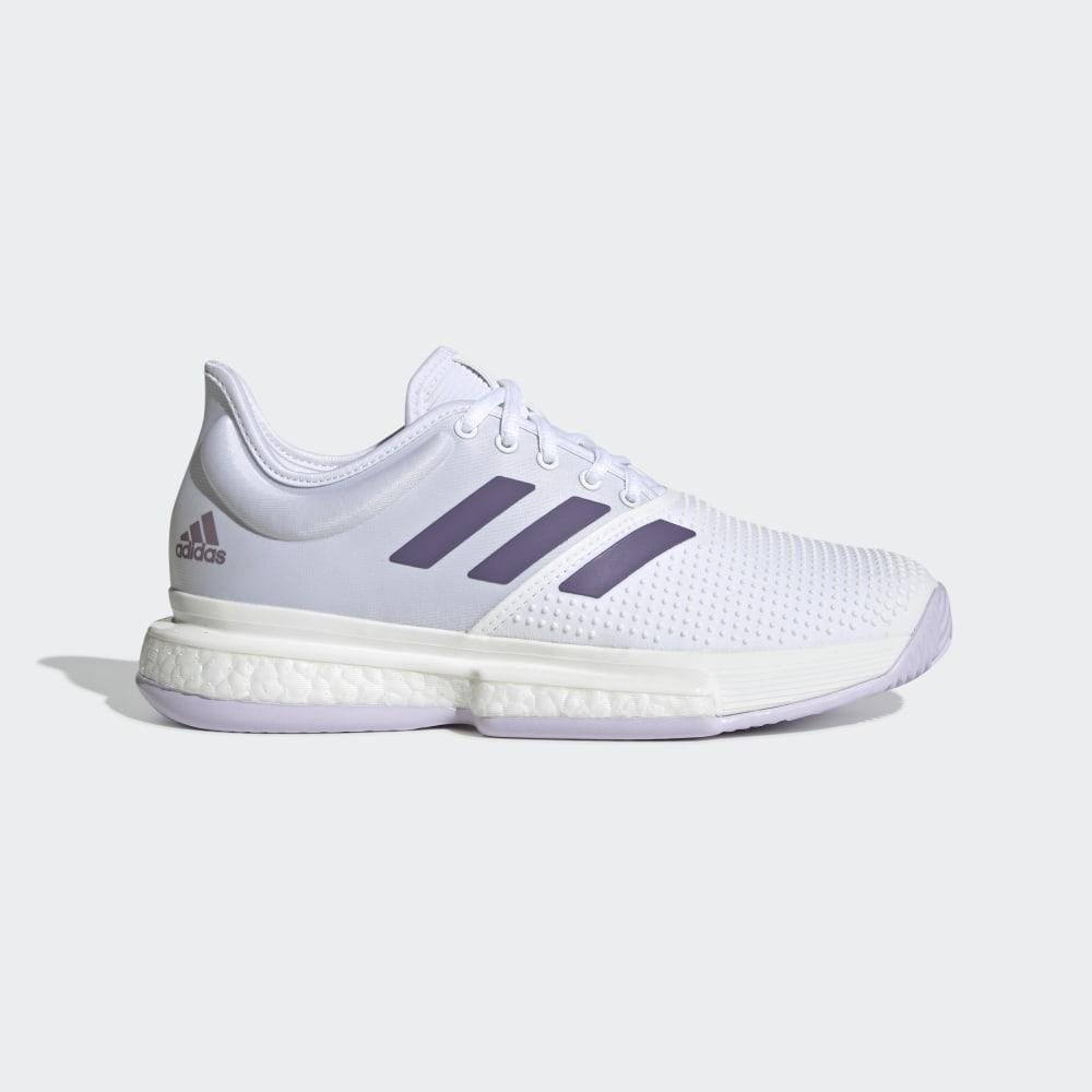 Adidas SoleCourt Női Teniszcipő Fehér/Lila Akció 136594-XCQ